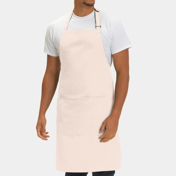 Recycled Bib Apron With Pocket Thumbnail