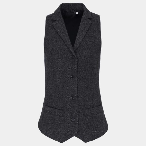 Premier Ladies Herringbone Waistcoat Thumbnail