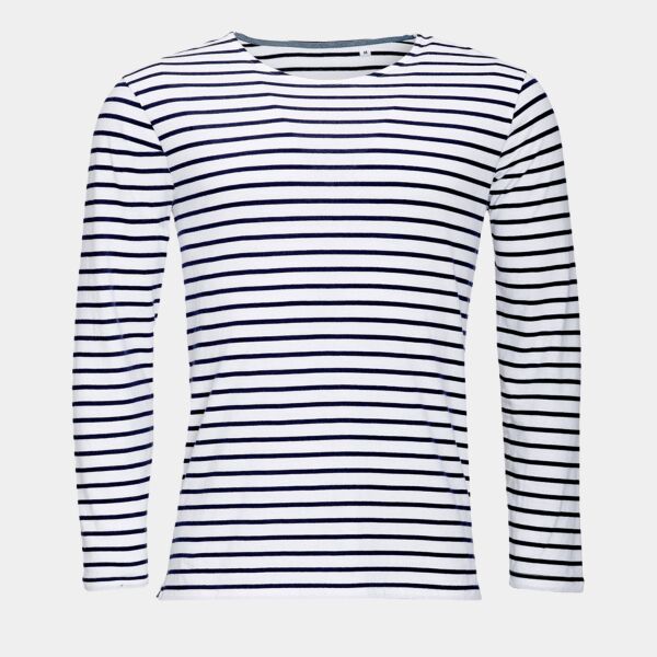 SOL'S Marine Long Sleeve Striped T-Shirt Thumbnail