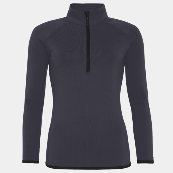 AWDis Ladies Cool Half Zip Sweat Top Thumbnail